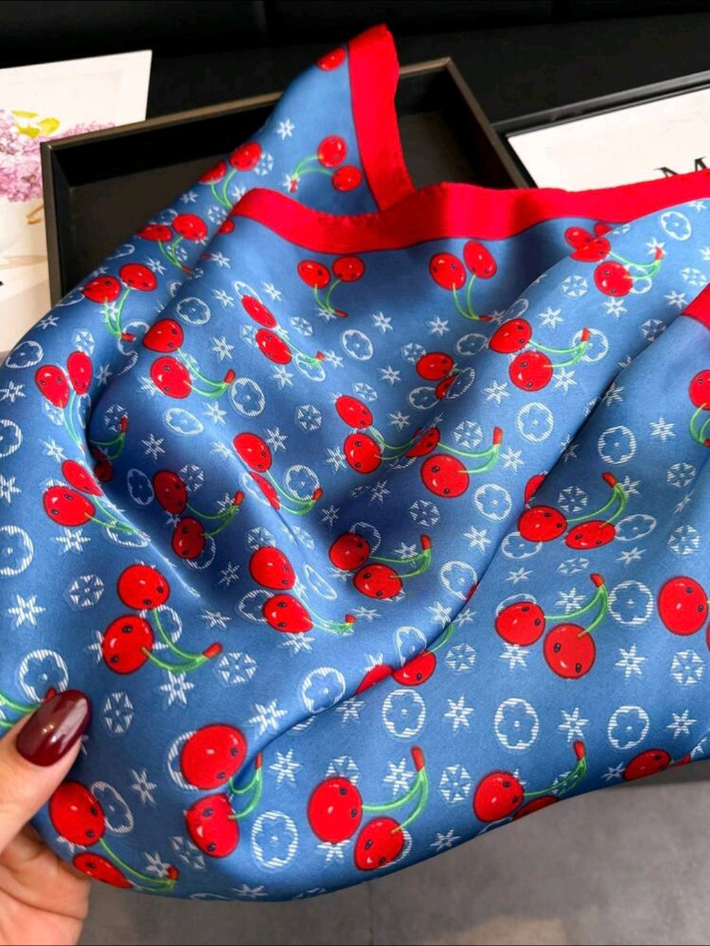 Retro Satin Scarf