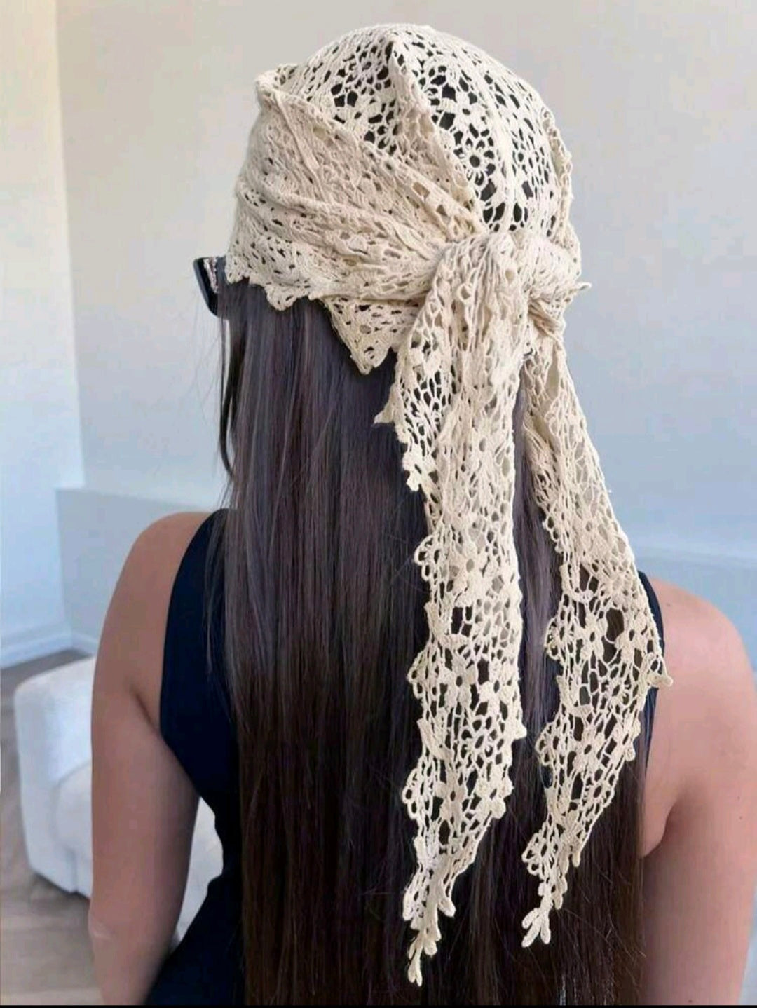 Floral Lace Scarf