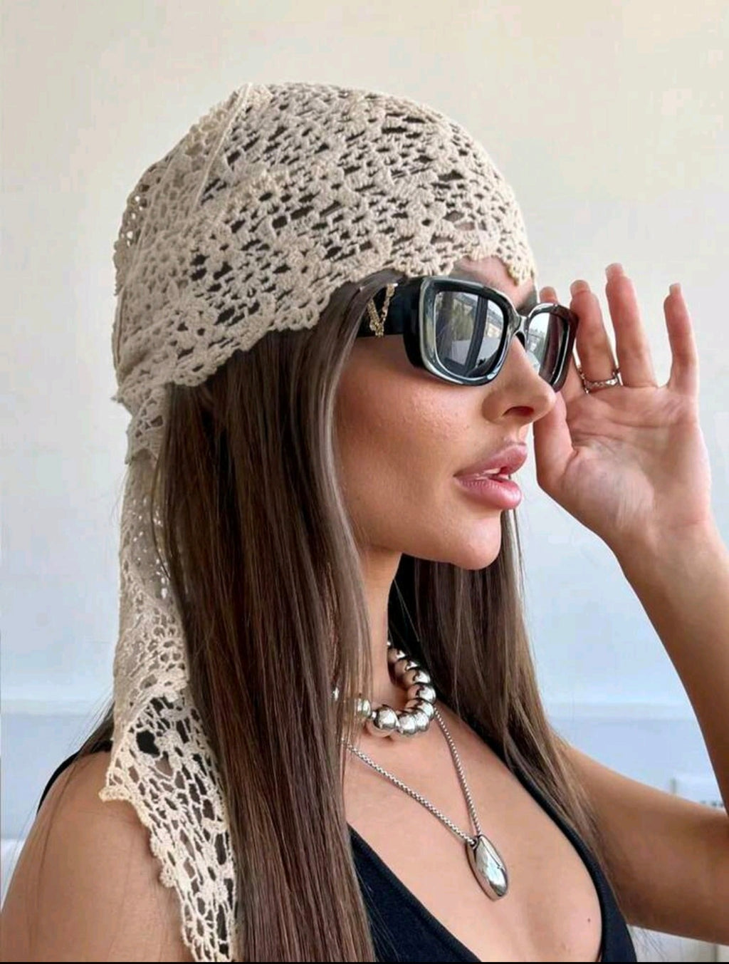 Floral Lace Scarf
