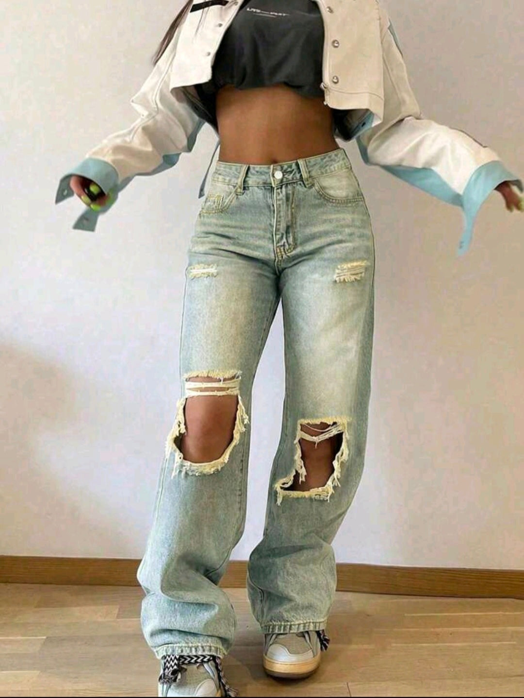 Distressed  Denim Jeans UK-12/14