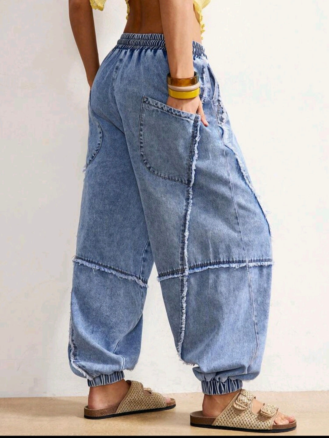Bohemian Baggy Denim Jeans UK- 18