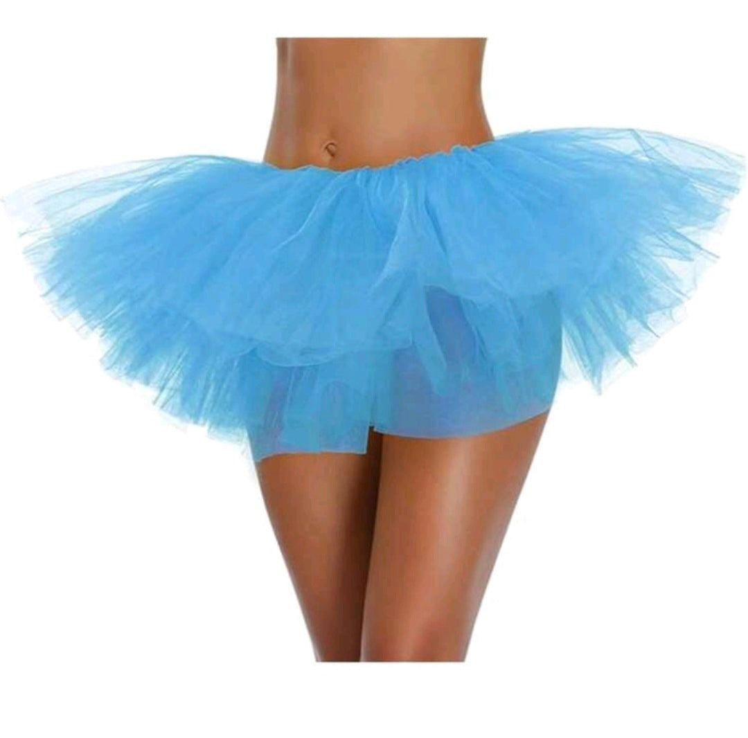 Blue Tulle Tutu-Free Size