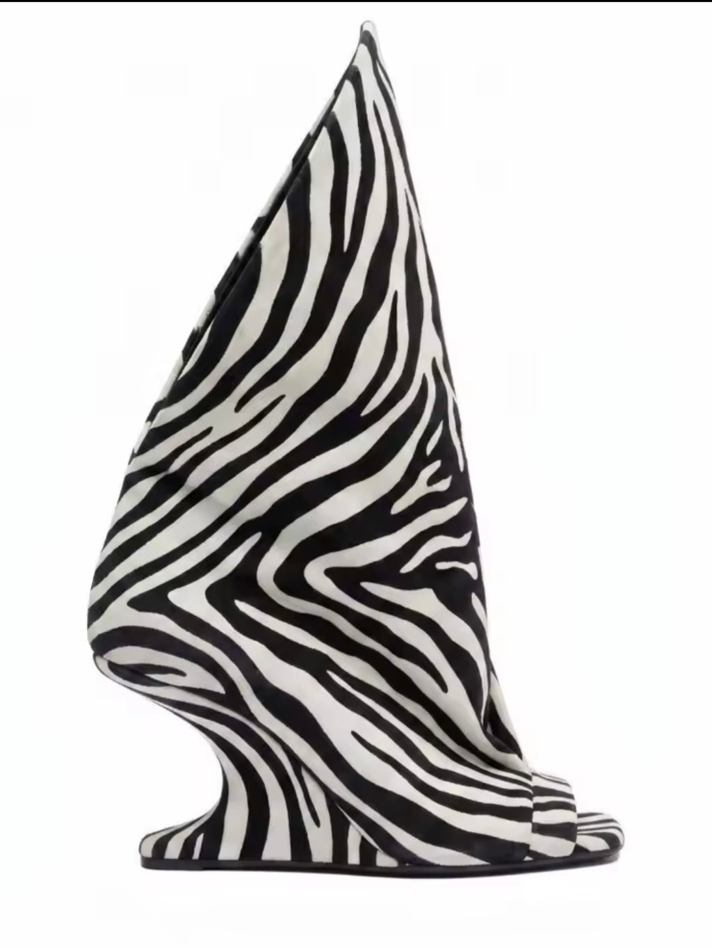 Zebra Print  Wedge Ankle Boot UK 8