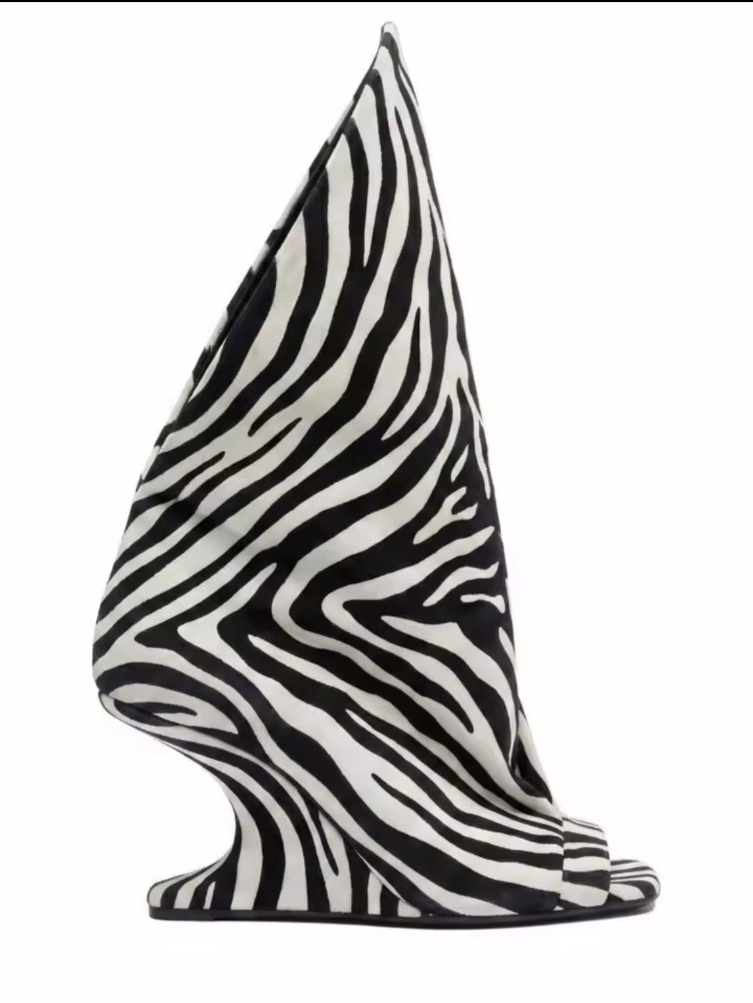 Zebra Print  Wedge Ankle Boot UK 8