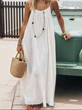 White Tie Open Back Maxi Dress UK-18
