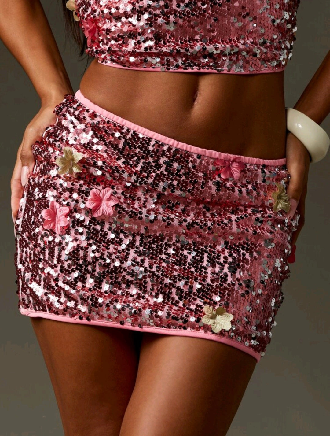 Misguided Sequin Miniskirt UK-12/14