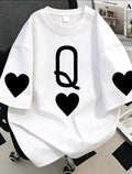 White Playing Card Tee  UK-18