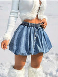 Denim Bubble Skirt UK-12/14