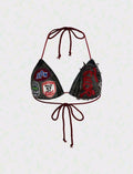 Dark Grey Denim Bralet UK-8