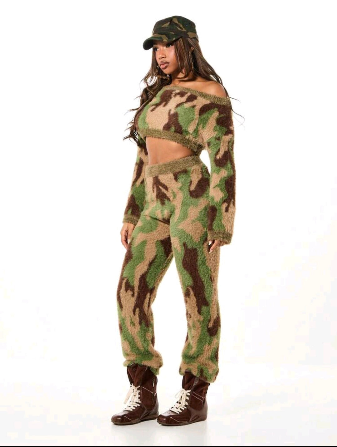 Knit Camouflage Crop UK-12/14