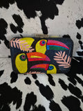 Toucan Twilight Clutch — Blue
