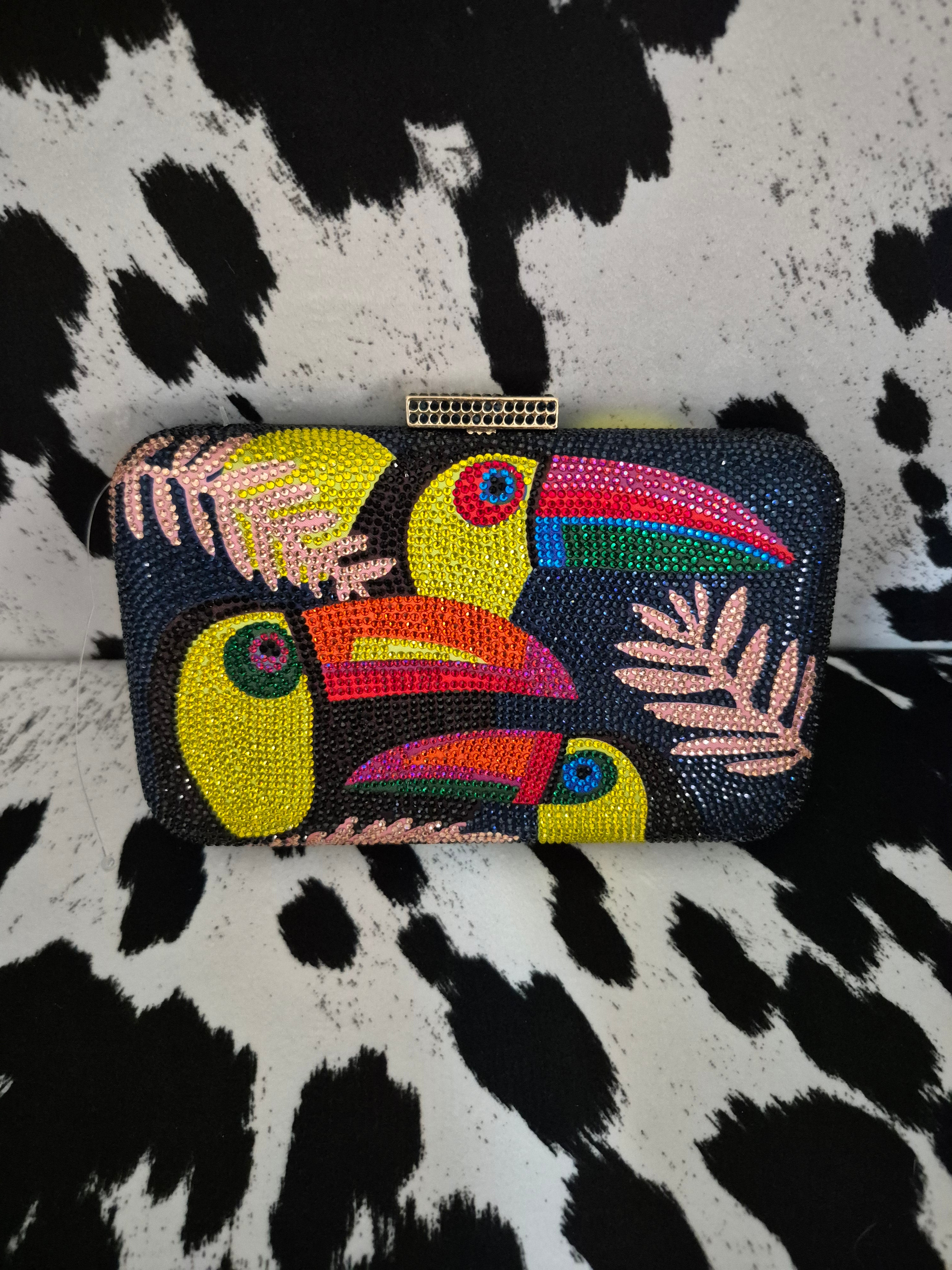 Toucan Twilight Clutch — Blue