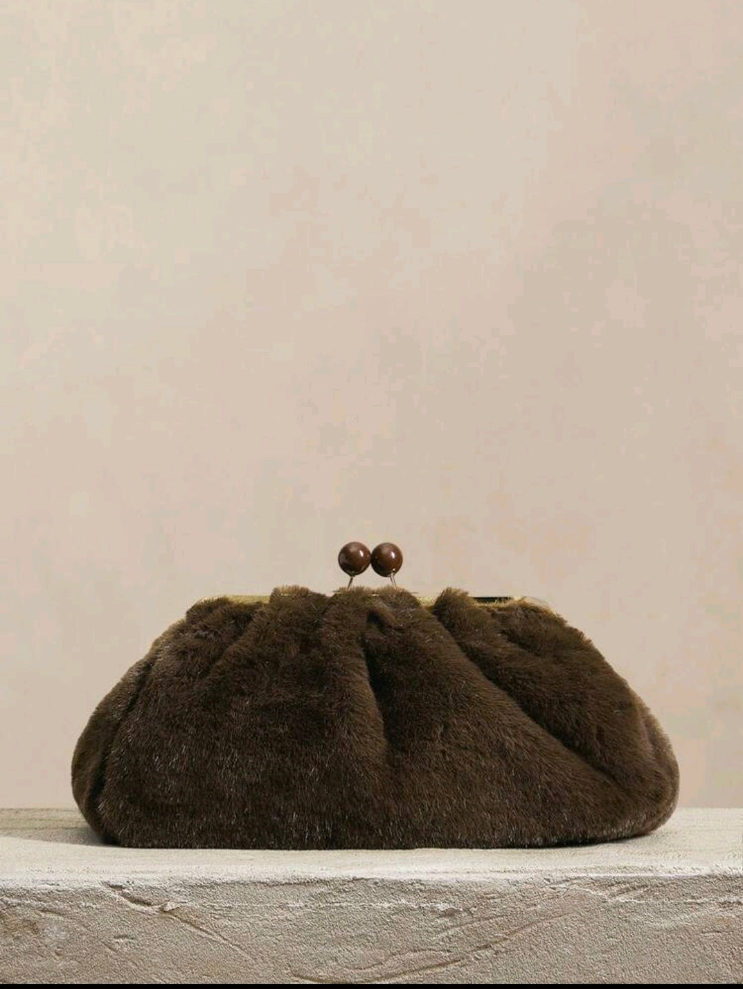 Café Fuzz Clutch