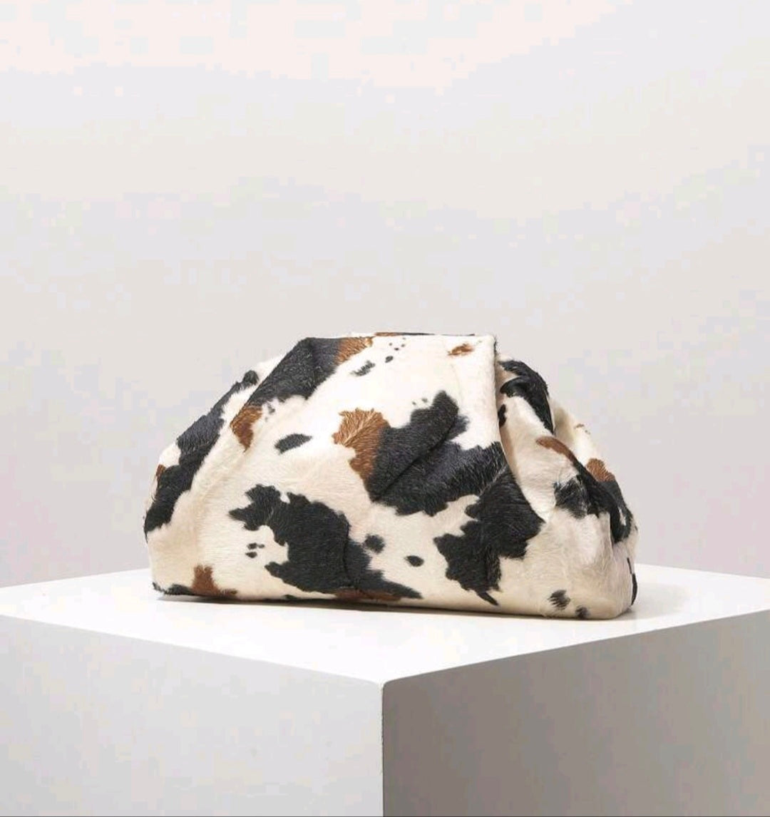 Moo Print Clutch