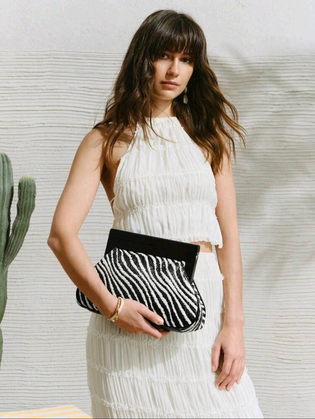Riviera Straw Clutch