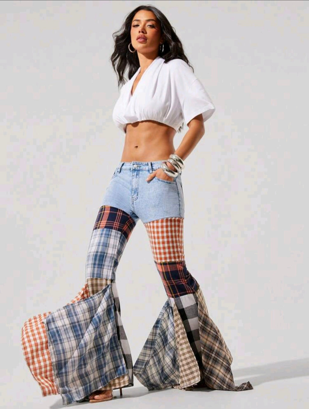Patchwork Flare Jean — UK 6