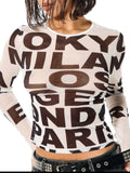 Street Letter Mesh Shirt — UK 12/14