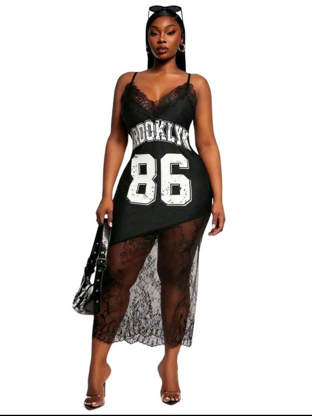 Lace Cami Spaghetti Dress — UK 16