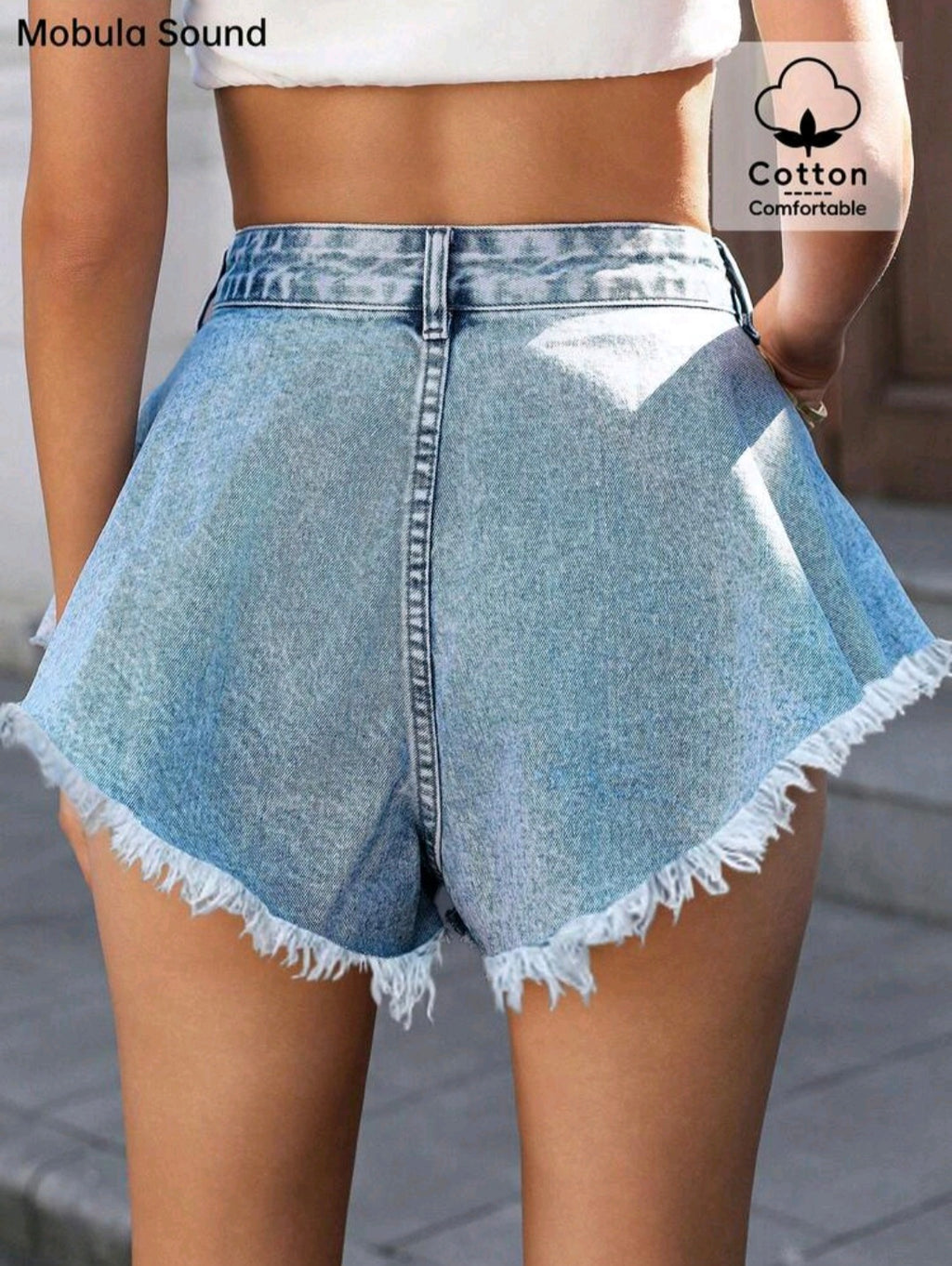 A-Line Denim Shorts — UK 6