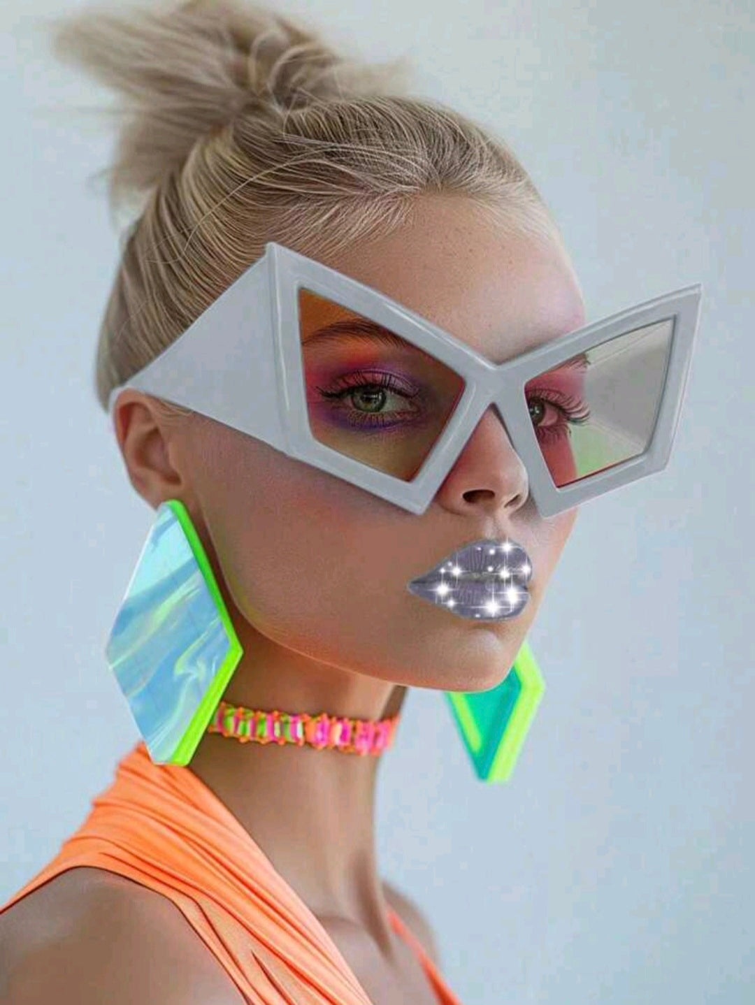 Silver Cat Eye Shades