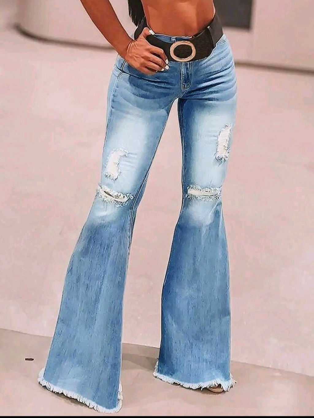 Raw Hem Flare Jean — UK 12/14