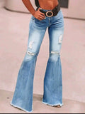 Raw Hem Flare Jean — UK 12/14