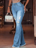 Raw Hem Flare Jean — UK 16