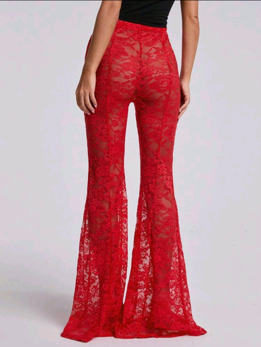 Red Lace Flare — UK 8