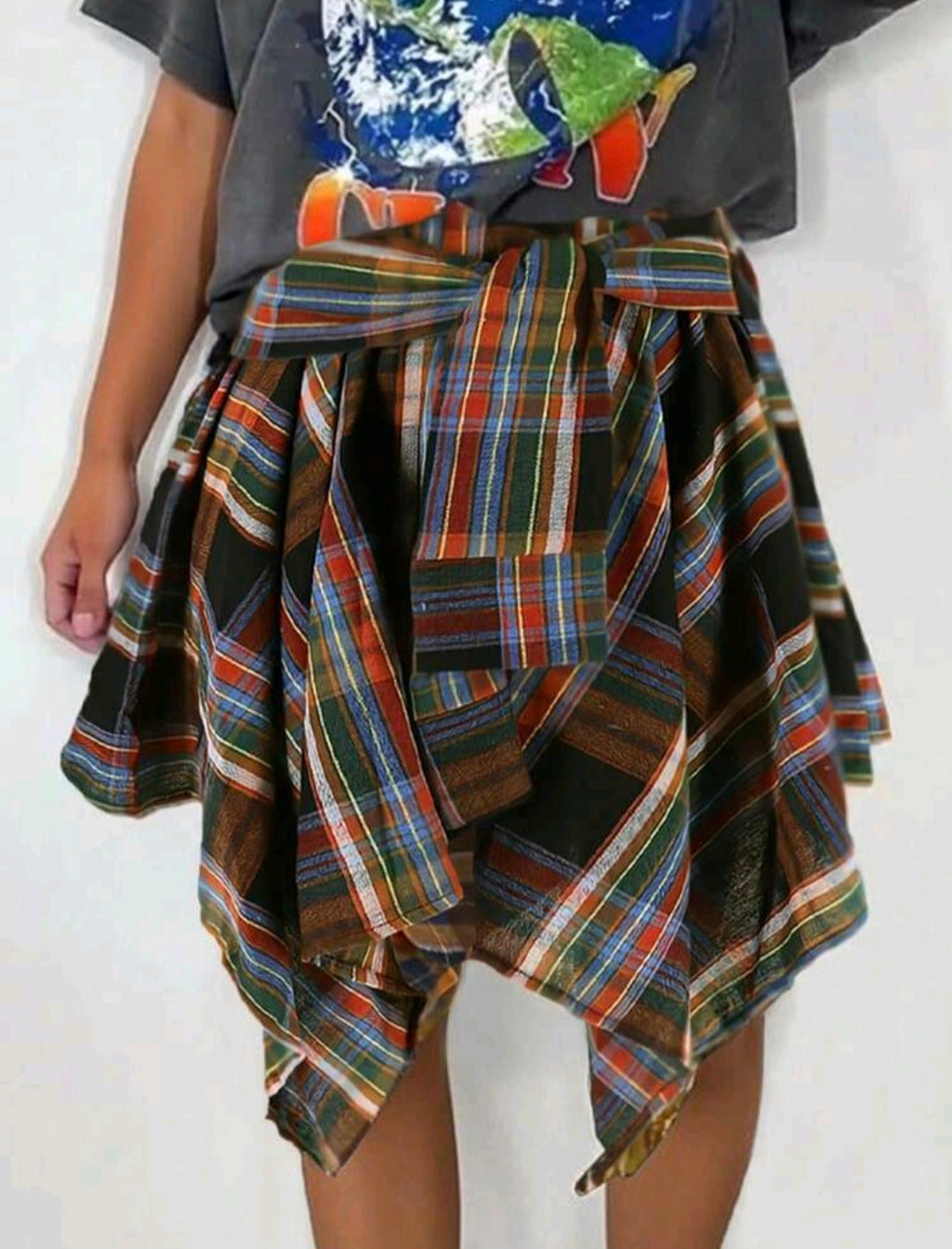 Plaid Handkerchief Mini — UK 12/14