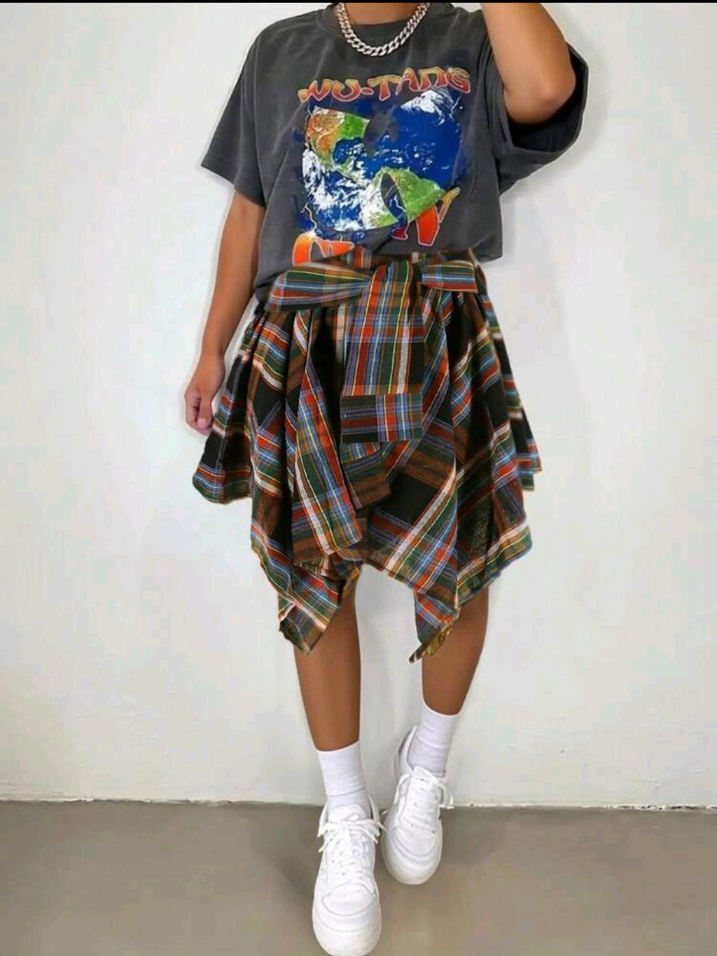 Plaid Handkerchief Mini — UK 12/14