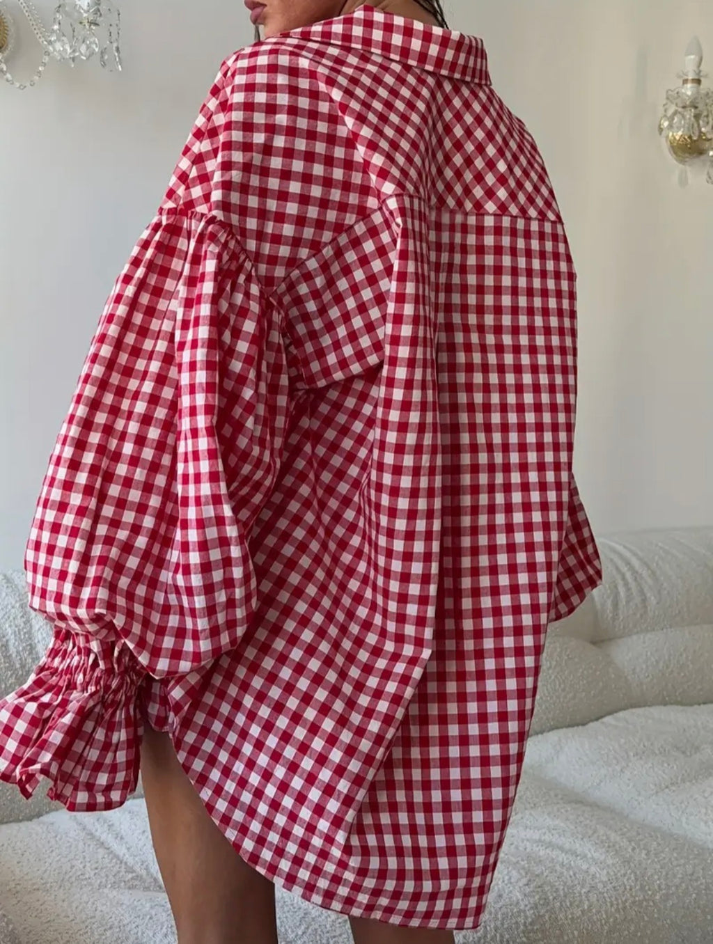 Plaid Statement Shirt — UK 20
