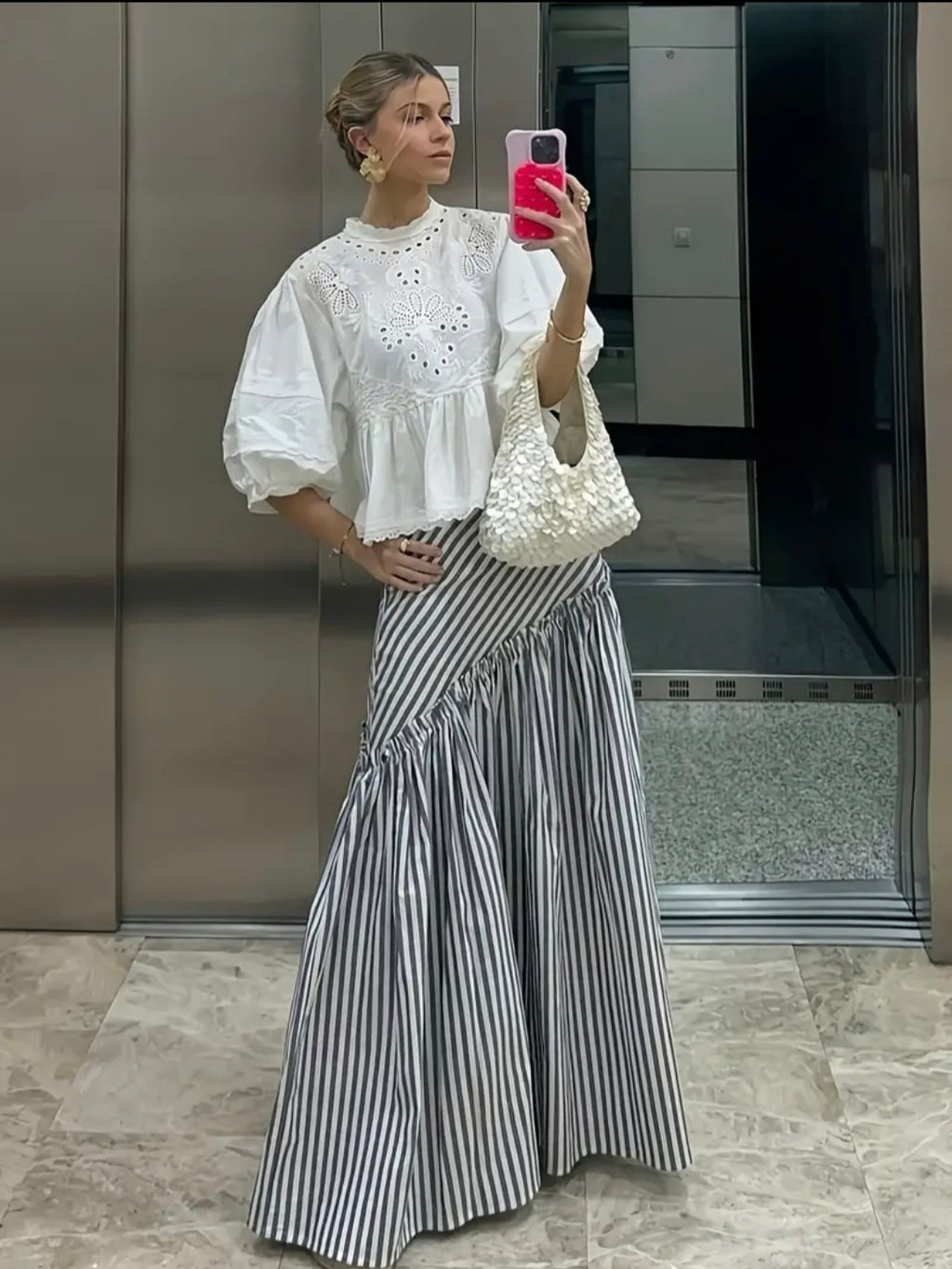 Stripe Maxi Skirt — UK 8