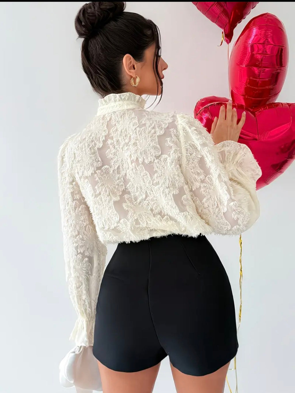 Ruffle Lace Blouse — UK 18