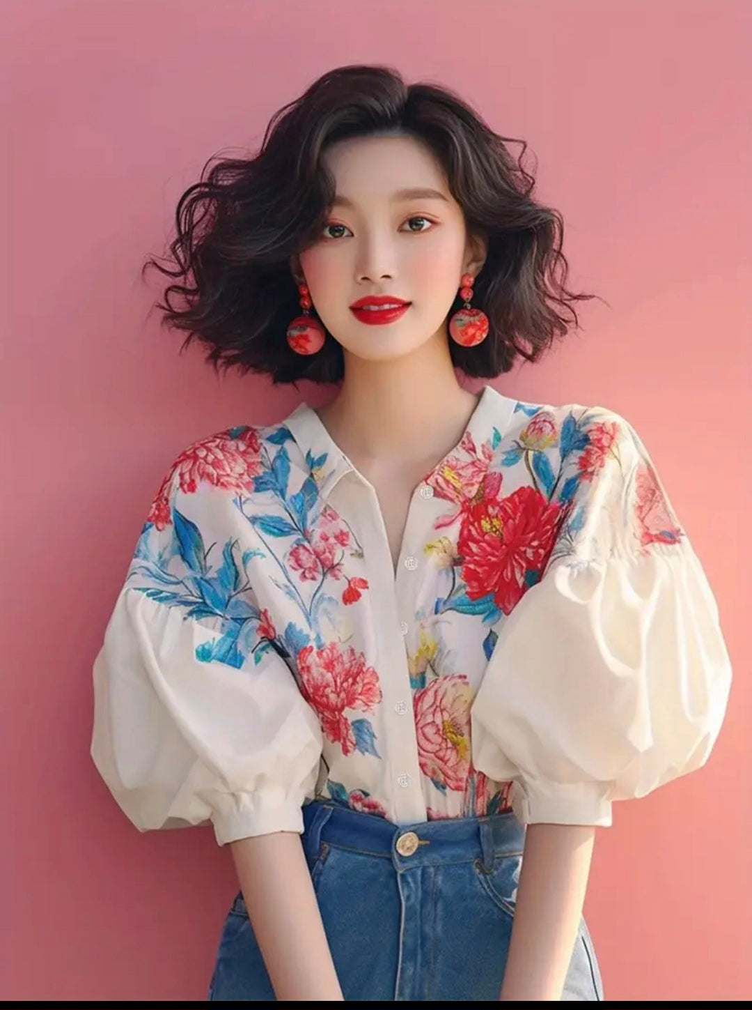 Oriental Bloom Blouse — UK 10