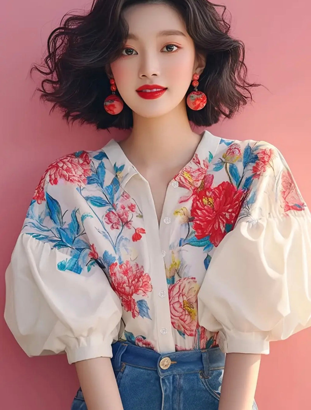 Oriental Bloom Blouse — UK 10