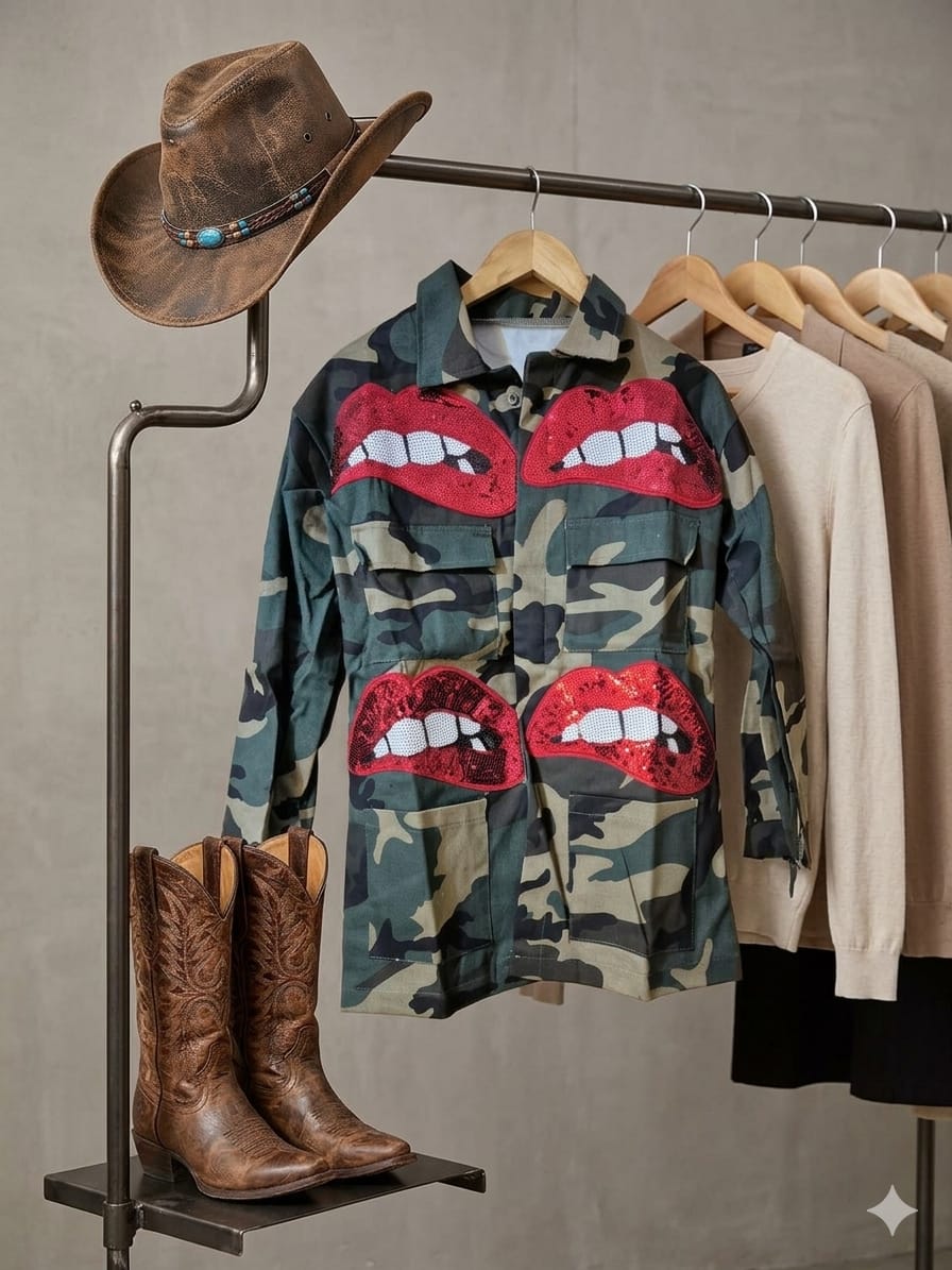 Kiss Camo Jacket — UK 8