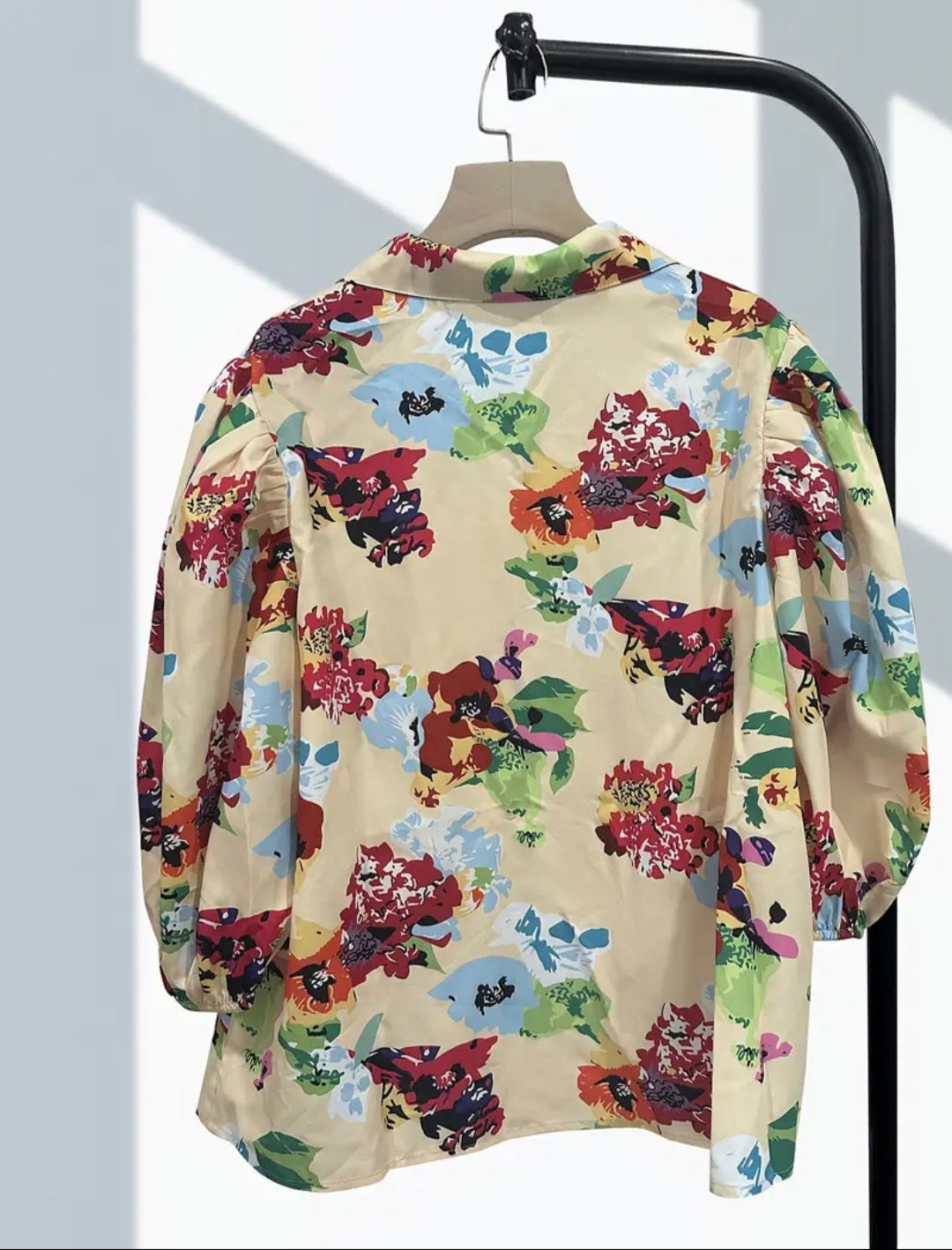Balloon Sleeve Statement Blouse — UK 20