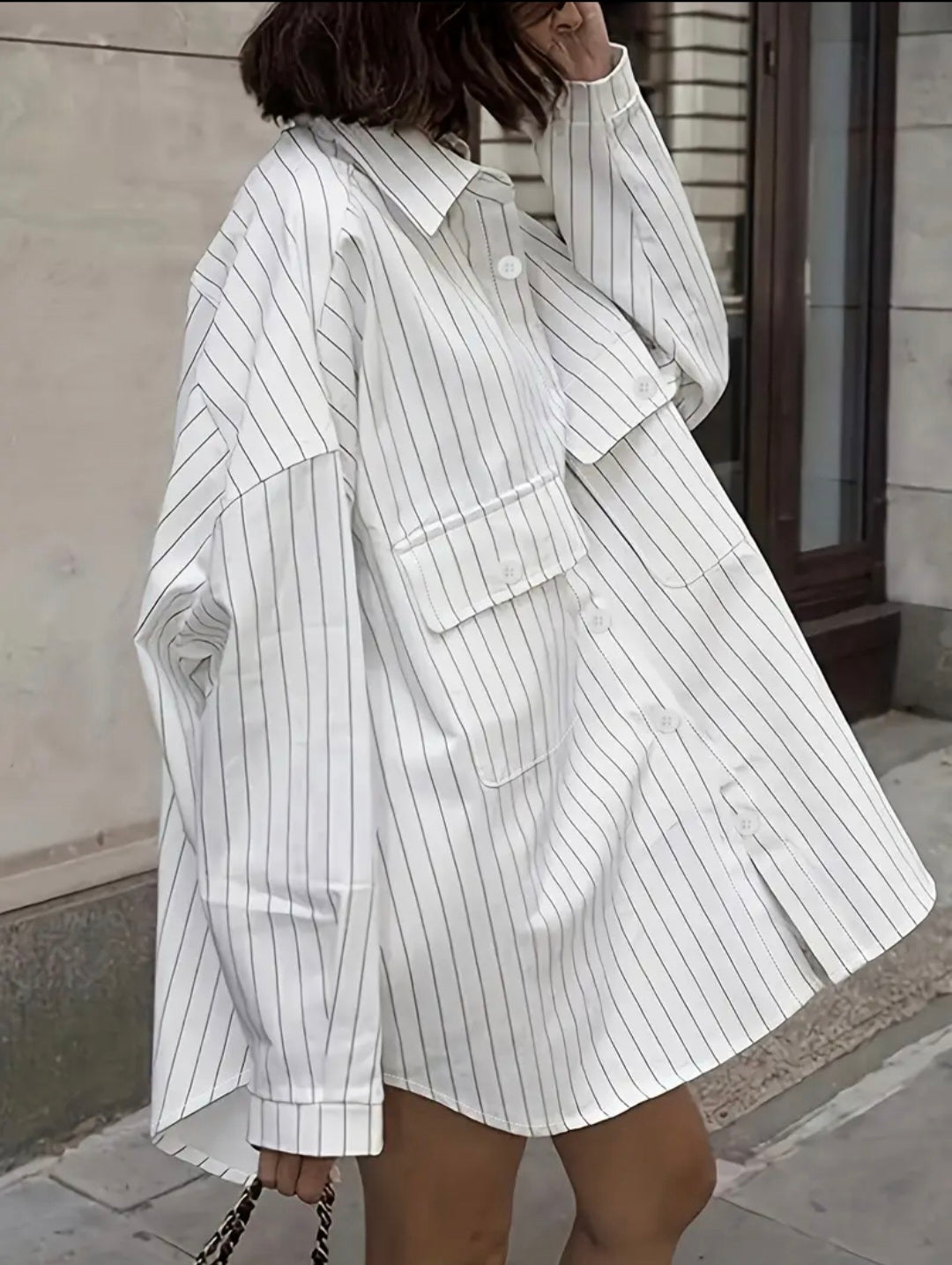 Oversize Stripe Shirt — UK 20