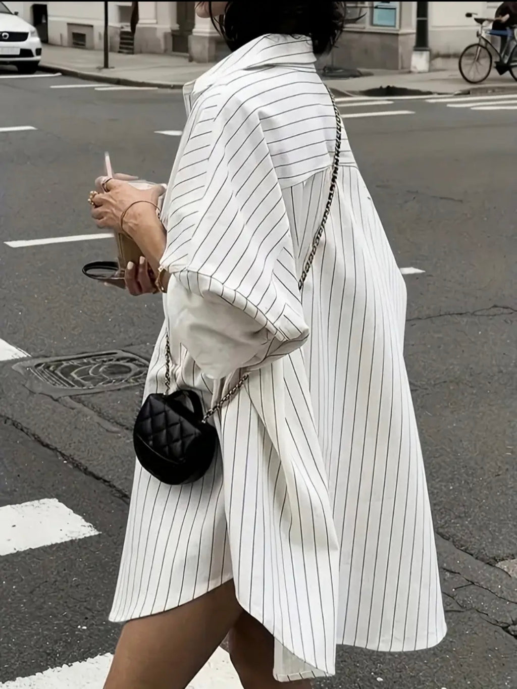 Oversize Stripe Shirt — UK 20