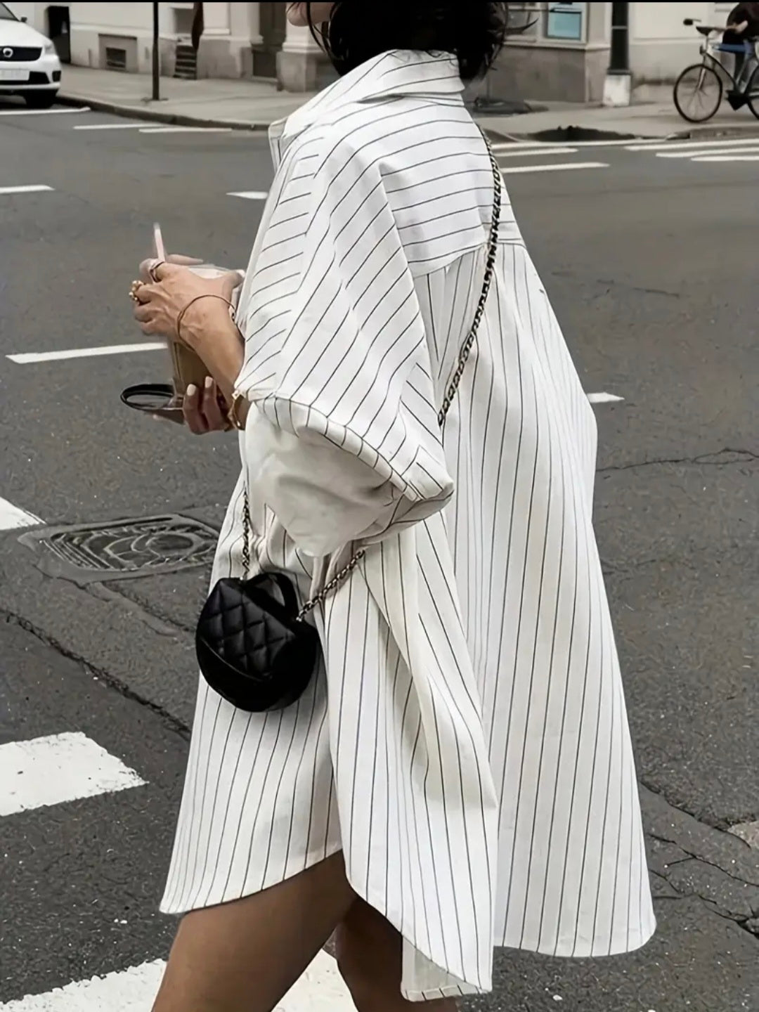 Oversize Stripe Shirt — UK 20