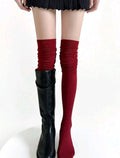 Over the Knee Socks — Red (2 Pairs)
