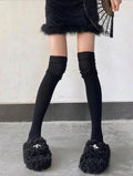 Over the Knee Socks — Black (2 Pairs)