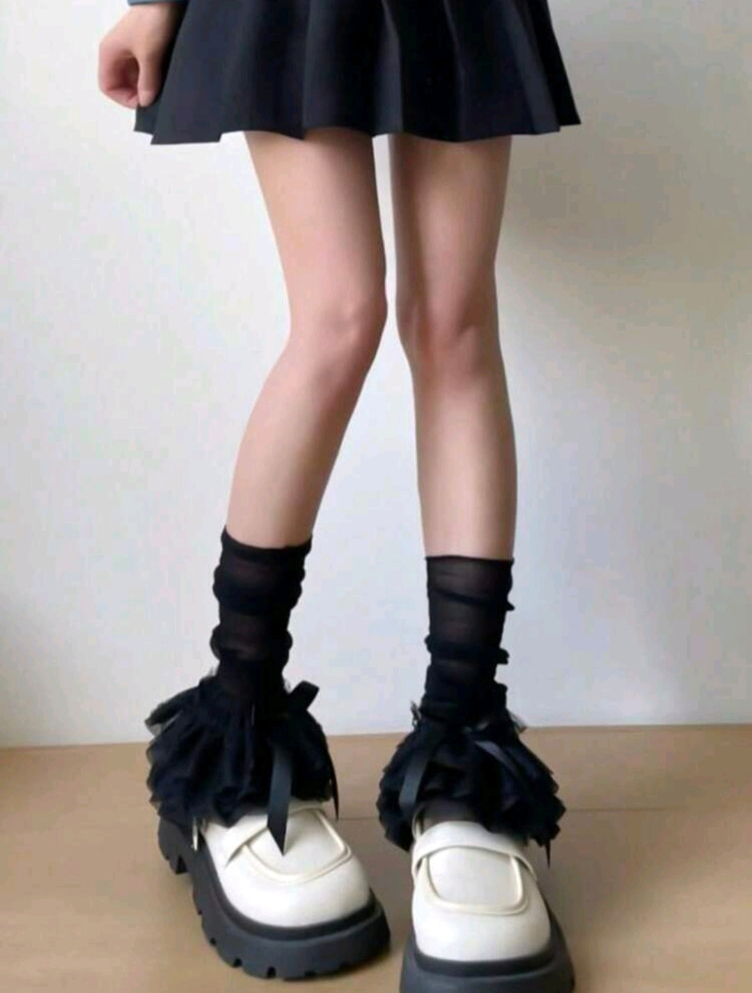 Sheer Layer Socks — Black