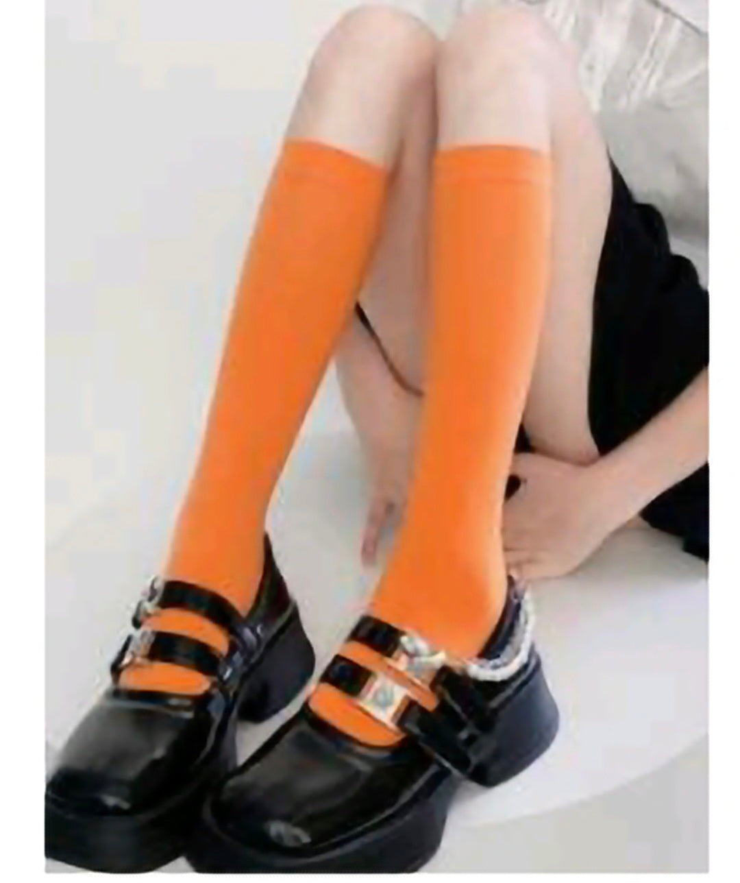 Thigh High Socks — Orange