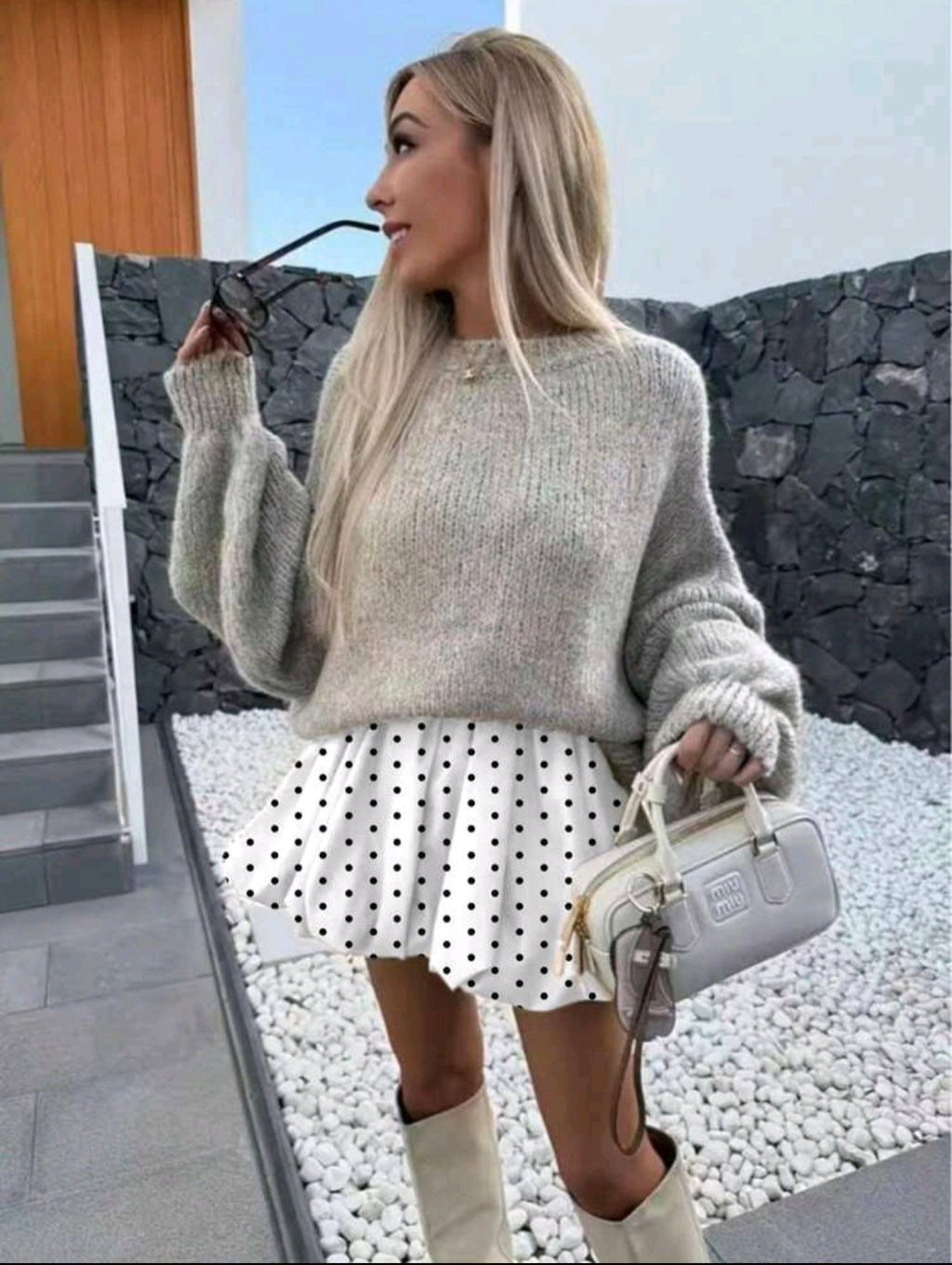 Polka Dot Bubble Mini — UK 8