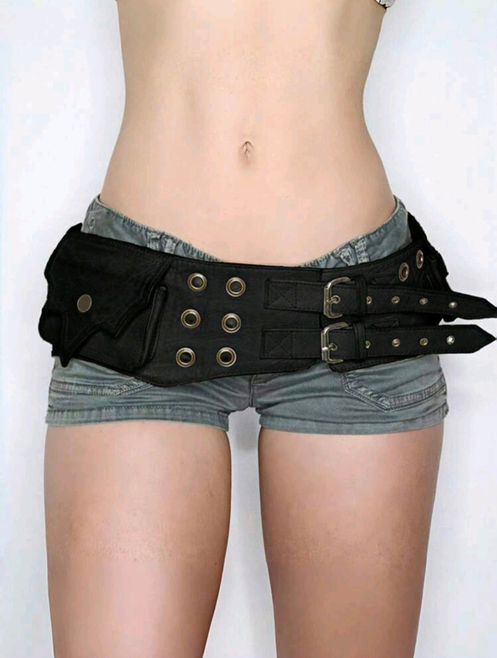 Grunge Fanny Pack Belt — Black