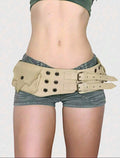 Grunge Fanny Pack Belt — Beige
