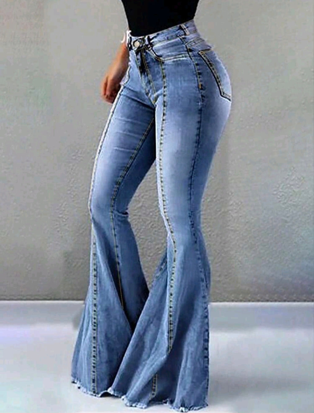 Mid-Rise Bell-Bottom Jean — UK 10