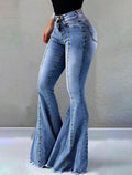 Mid-Rise Bell-Bottom Jean — UK 10