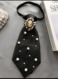 Portrait Lady Rhinestone Tie